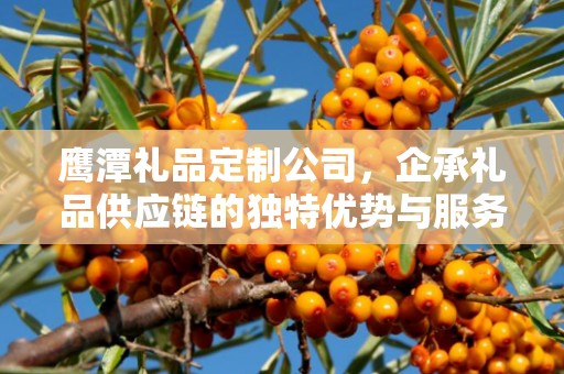 鹰潭礼品定制公司，企承礼品供应链的独特优势与服务体验